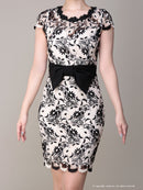 Andy/AN-OK2229/ワンピース/ミニドレス/総レース/ウエストリボン