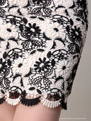 Andy/AN-OK2229/ワンピース/ミニドレス/総レース/ウエストリボン