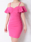 Andy/AN-OK2307/ワンピース/ミニドレス/フリル/カラードレス