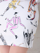 Andy/AN-OK2309/ワンピース/ミニドレス/フリル/プリント/リボンベルト/バックリボン