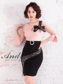 Andy/AN-OK2352/ワンピース/ミニドレス/レース/リボン/袖あり