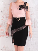 Andy/AN-OK2352/ワンピース/ミニドレス/レース/リボン/袖あり