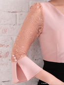 Andy/AN-OK2352/ワンピース/ミニドレス/レース/リボン/袖あり