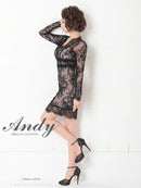 Andy/AN-OK2482/ナイトドレス/キャバドレス/ドレス/ミニドレス/総レース
