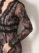 Andy/AN-OK2482/ナイトドレス/キャバドレス/ドレス/ミニドレス/総レース