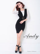 Andy/AN-OK2514/ワンピース/ドレス/ナイトドレス/ミニドレス/キャバドレス/レース/袖あり/七分袖