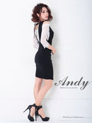 Andy/AN-OK2514/ワンピース/ドレス/ナイトドレス/ミニドレス/キャバドレス/レース/袖あり/七分袖
