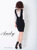 Andy/AN-OK2514/ワンピース/ドレス/ナイトドレス/ミニドレス/キャバドレス/レース/袖あり/七分袖