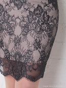 Andy/AN-OK2628/ワンピース/ミニドレス/総レース/タイトワンピース/ウエストリボン