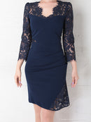 Andy/AN-OK2629/ワンピース/キャバドレス/キャバ嬢/ミニドレス/総レース/袖あり