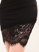 Andy/AN-OK2720/ワンピース/ミニドレス/レース/ワンショルダー/袖あり/左腕/アシンメトリー