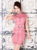 Andy/AN-OK2726/ワンピース/ミニドレス/総レース/ベルト付き