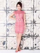 Andy/AN-OK2726/ワンピース/ミニドレス/総レース/ベルト付き