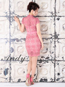 Andy/AN-OK2726/ワンピース/ミニドレス/総レース/ベルト付き