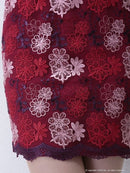 AOC-2814/Andy/ａｎ/キャバドレス/ナイトドレス/ワンピース/ドレス/ワンカラー/レース/刺繡ドレス/花柄