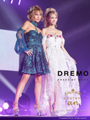 Andy/AOC-2843/couture an/ワンピース/ミニドレス/レース/フレア/チョーカー/アームカバー付き