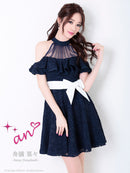 AOC-2997/Andy/an/フリルスカート/リボンベルト/キャバドレス/ワンピース/ナイトドレス/ドレス