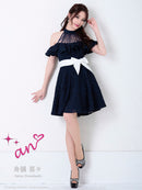 AOC-2997/Andy/an/フリルスカート/リボンベルト/キャバドレス/ワンピース/ナイトドレス/ドレス