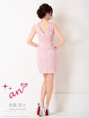 an/AOC-3042/ワンピース/タイトワンピース/キャバドレス/ベルト付き