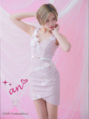 an/AOC-3042/ワンピース/タイトワンピース/キャバドレス/ベルト付き