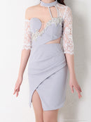 ミニドレス [an]AOC-3057/ナイトドレス/キャバドレス/ドレス/タイトドレス/ワンピース/ミニドレス