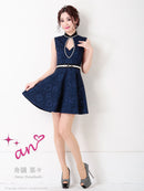 Andy|AOC-3064/ワンピース/ミニドレス/レース/ベルト付き