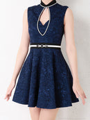 Andy|AOC-3064/ワンピース/ミニドレス/レース/ベルト付き