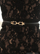 an/AOC-3237/ワンピース/ミニドレス/総レース/ベルト付き