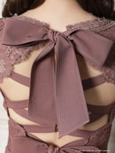 an/AOC-3253/ワンピース/ミニドレス/タイトワンピース/キャバドレス/バックリボン