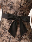 an/AOC-3259/ワンピース/ミニドレス/総レース/ウエストリボン