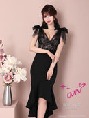 an|AOC-3286/ワンピース/ドレス/チュール/レース/リボン