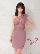 an/AOC-3291/ワンピース/ミニドレス/レース/チュール/リボン