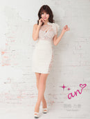 an/AOC-3291/ワンピース/ミニドレス/レース/チュール/リボン