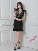 an/AOC-3354/ミニドレス/キャバドレス/リボン/タイトドレス/ワンピース