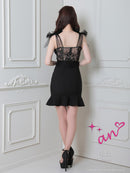 an/AOC-3354/ミニドレス/キャバドレス/リボン/タイトドレス/ワンピース