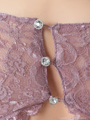 an/AOC-3415/ワンピース/ミニドレス/タイトワンピース/総レース/リボン/パールボタン