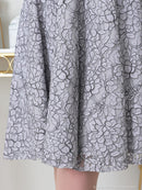 an/AOC-3421/ワンピース/ミニドレス/総レース/リボン/パールボタン