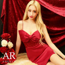 ANGELR/AR22355/エンジェルアール/キャバドレス[ビックリボンフラワーレースキャミソールタイトミニドレス]