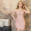 ツイードドレス/ミニドレス/キャバドレス/ナイトドレス/ワンピース/ビジュードレス/エンジェルアール/AR22360