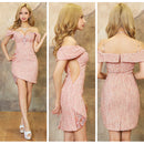 ツイードドレス/ミニドレス/キャバドレス/ナイトドレス/ワンピース/ビジュードレス/エンジェルアール/AR22360