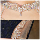 [デコルテウエストビジューラメツイードタイトミニドレス]AngelR(エンジェルアール)/AR22361