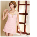 ANGELR/AR22365/エンジェルアール/ショルダーバスト/ビジュー/ツイード/セパレートタイトマイクロミニドレス