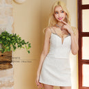 ANGELR/AR22365/エンジェルアール/ショルダーバスト/ビジュー/ツイード/セパレートタイトマイクロミニドレス