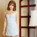 ANGELR/AR22365/エンジェルアール/ショルダーバスト/ビジュー/ツイード/セパレートタイトマイクロミニドレス