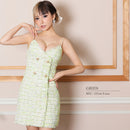 ANGELR/AR23826/エンジェルアール/ミニドレス/ツイード/キャバドレス/ダブルデザインチェックツイードフレアミニドレス