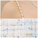 ANGELR/AR23826/エンジェルアール/ミニドレス/ツイード/キャバドレス/ダブルデザインチェックツイードフレアミニドレス