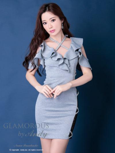 [ワンピースドレス]Andy|GMS-V532/ナイトドレス/キャバドレス/ドレス/ミニドレス