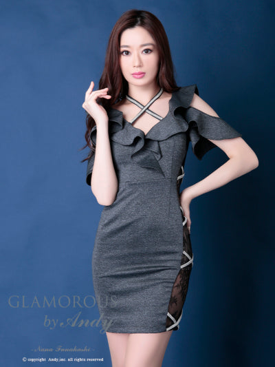 [ワンピースドレス]Andy|GMS-V532/ナイトドレス/キャバドレス/ドレス/ミニドレス