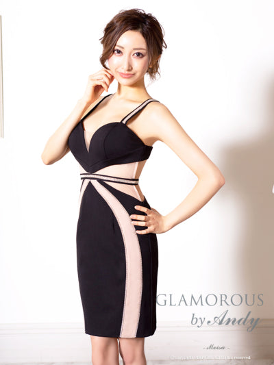[ワンピースドレス]GLAMOROUS|GMS-V540/ナイトドレス/キャバドレス/ドレス/ミニ