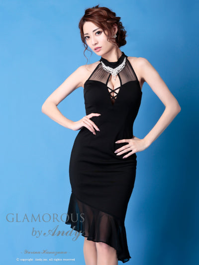 [ワンピースドレス]GLAMOROUS|GMS-V670/ナイトドレス/キャバドレス/ドレス/ビジュー